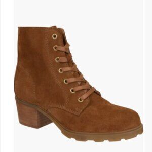 OTBT Arc Water Resistant Lace-Up Bootie Camel Suede size 8 New $169